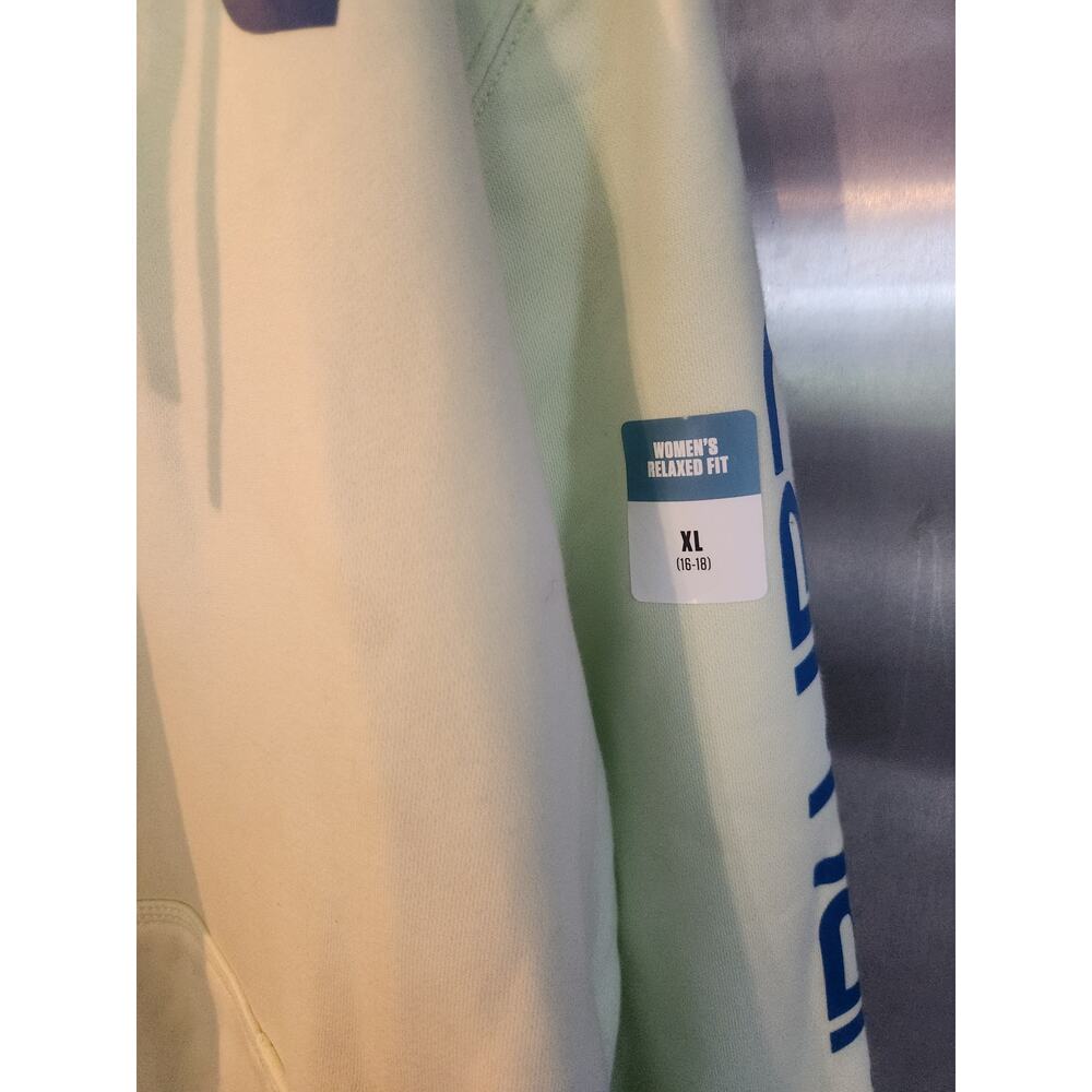 Carhartt Pale Mint Hoodie with Blue Logo - Picture 2 of 6